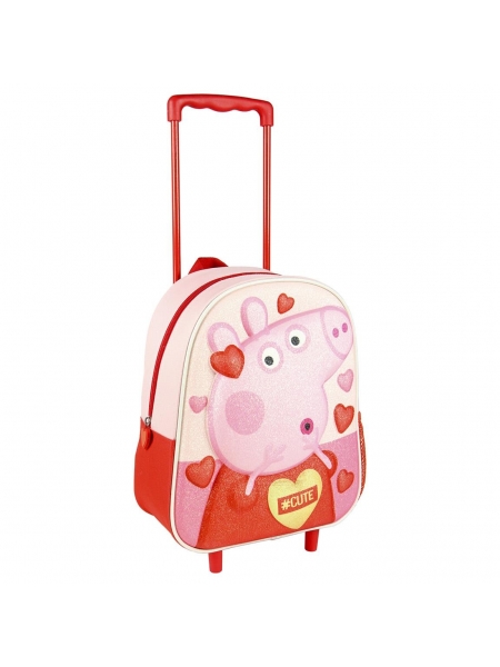 Zaino trolley per bambini 3D Peppa Pig